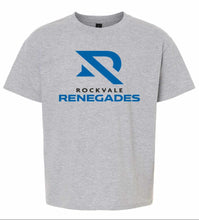 Load image into Gallery viewer, Gildan youth tees with Rockvale Renegades logo