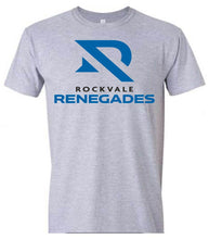 Load image into Gallery viewer, Gildan unisex tees with Rockvale Renegades logo