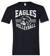 Load image into Gallery viewer, Gildan ADULT tee with Eagles Volleyball design