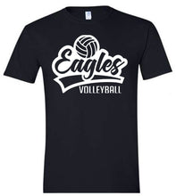 Load image into Gallery viewer, Gildan ADULT tee with Eagles Volleyball design