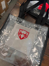 Load image into Gallery viewer, Clear tote bags with custom school logo