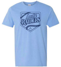 Load image into Gallery viewer, Gildan unisex tees with Lady Raiders logo