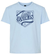Load image into Gallery viewer, Gildan youth tees with Lady Raiders logo