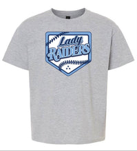 Load image into Gallery viewer, Gildan youth tees with Lady Raiders logo