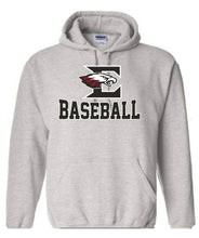Load image into Gallery viewer, Youth & Adult hoodie with Eagleville Baseball logo & player name and number