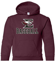 Load image into Gallery viewer, Gildan - Youth Hoodie with Eagleville Baseball logo