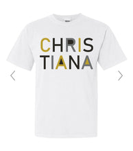 Load image into Gallery viewer, 3-Tone-Design School Spirit Comfort Color T-shirt. ADULT