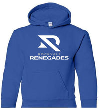 Load image into Gallery viewer, Gildan - Youth hoodie with Rockvale Renegades logo
