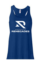 Load image into Gallery viewer, BELLA + CANVAS - Women&#39;s Flowy Racerback Tank with Rockvale Renegades logo
