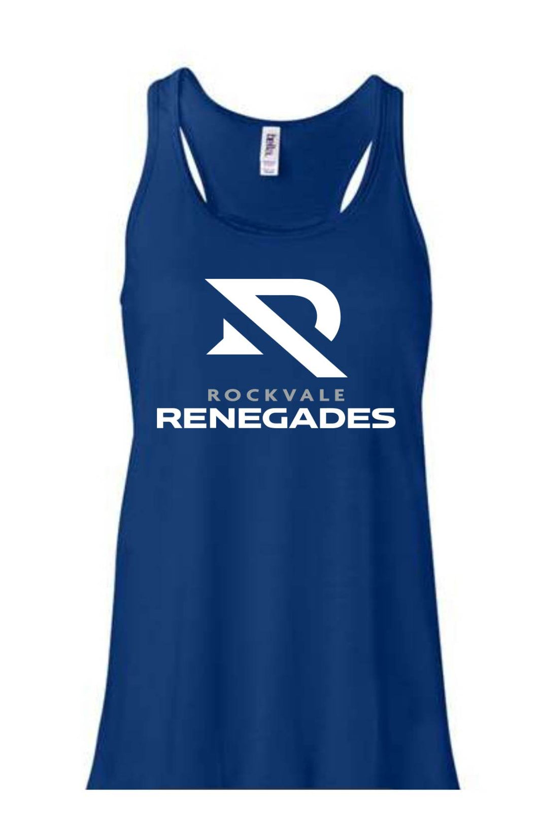 BELLA + CANVAS - Women's Flowy Racerback Tank with Rockvale Renegades logo