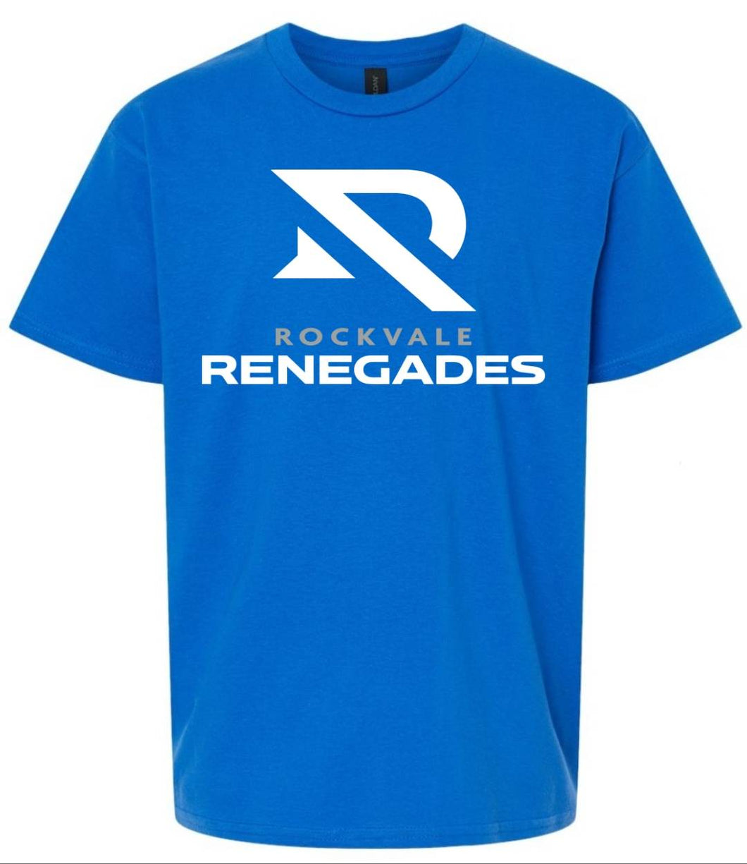 Gildan youth tees with Rockvale Renegades logo