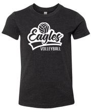 Load image into Gallery viewer, BELLA + CANVAS - YOUTH tee with Eagles Volleyball design
