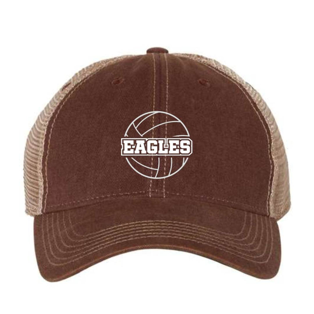 Legacy Trucker Cap with Eagles Volleyball design