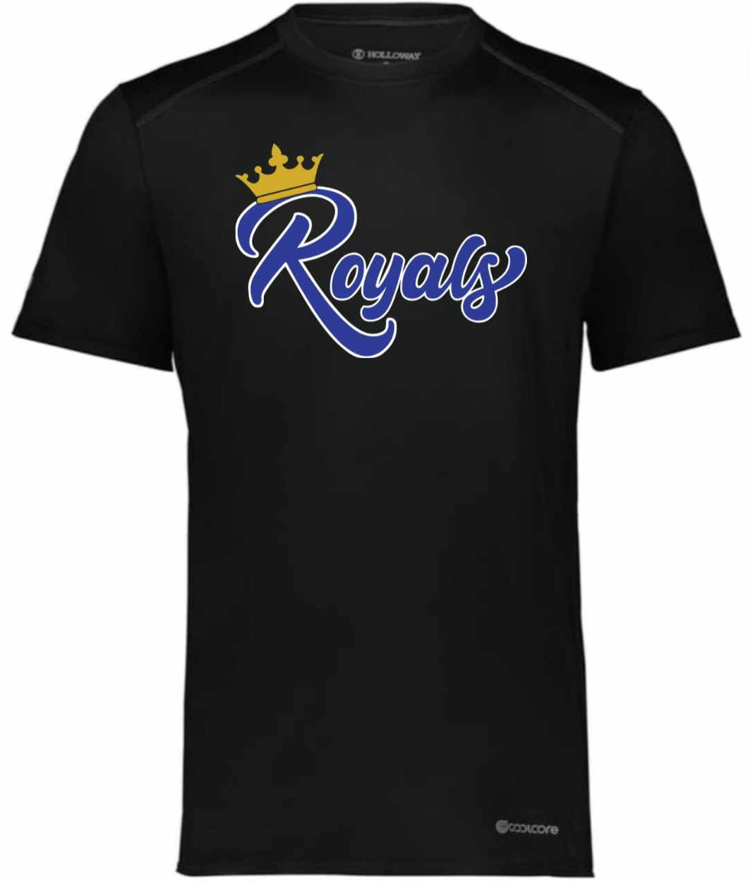 Holloway Coolcore unisex tee with Royals Baseball logo