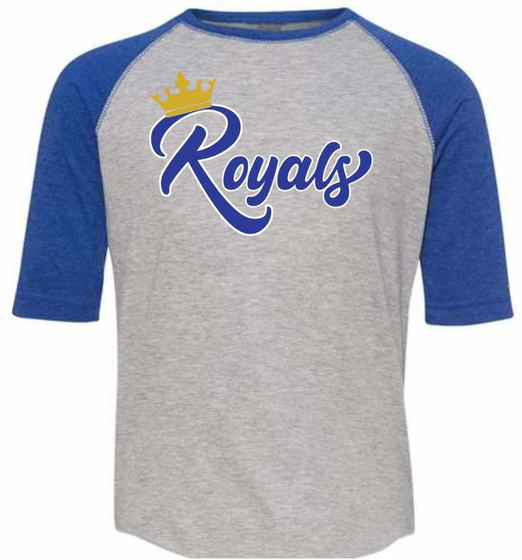 LAT three-quarter sleeve YOUTH shirt with Royals logo