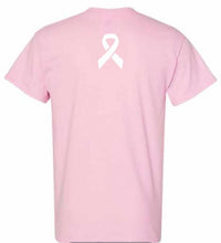 Load image into Gallery viewer, Gildan brand ADULT tee - Breast cancer awareness with Royals logo
