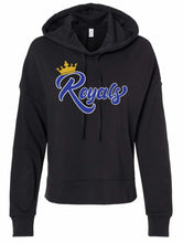 Load image into Gallery viewer, Alternative brand womens hoodie with Royals Baseball logo
