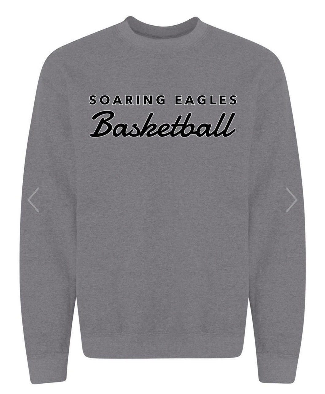 Charcoal Grey Soaring Eagles Basketball Crew neck