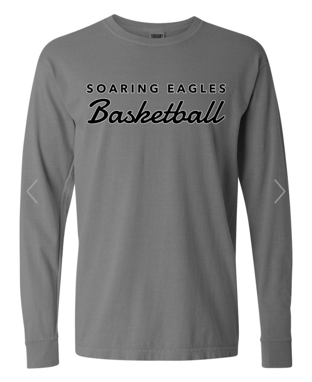 Charcoal Soaring Eagles Basketball Long Sleeve Tee