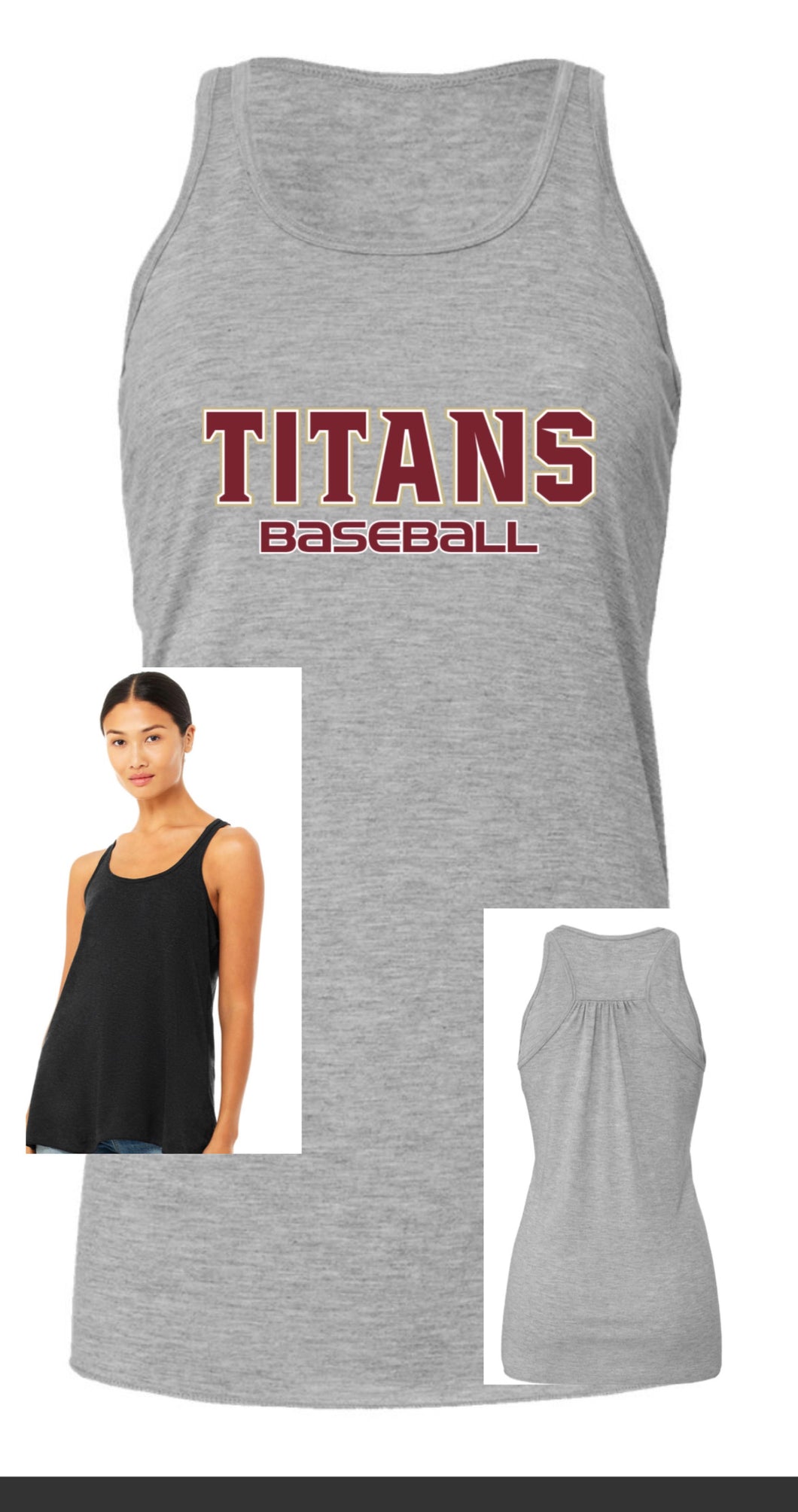 Titans Baseball Flowy Tank