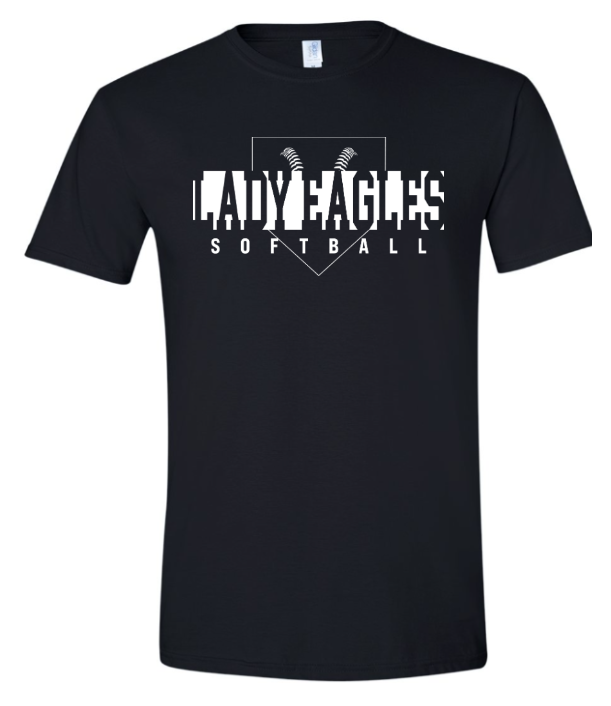 Lady Eagles Softball Black Unisex Tee