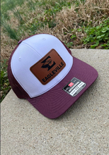 Load image into Gallery viewer, Richardson Trucker Cap with Eagleville Leather Patch
