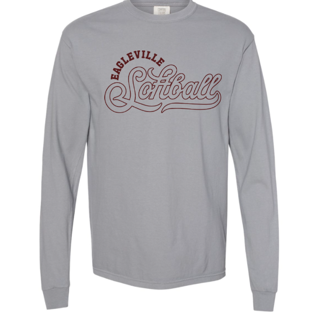 Women's Eagleville Softball Long Sleeve Tee