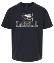 Load image into Gallery viewer, Gildan - Youth tee with Eagleville Baseball logo
