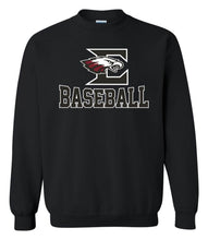 Load image into Gallery viewer, Gildan - Crewneck Sweatshirt with Eagleville Baseball logo
