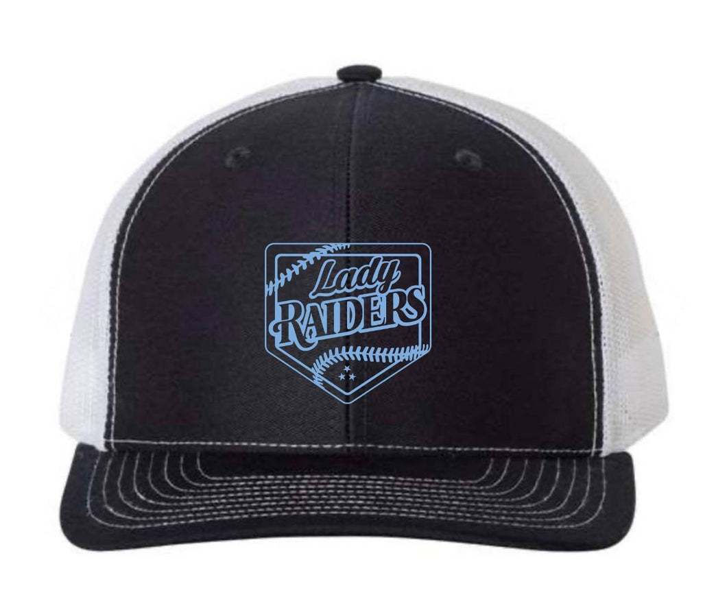 Richardson 112 - Adjustable Snapback Trucker Cap with embroidered Lady Raiders logo