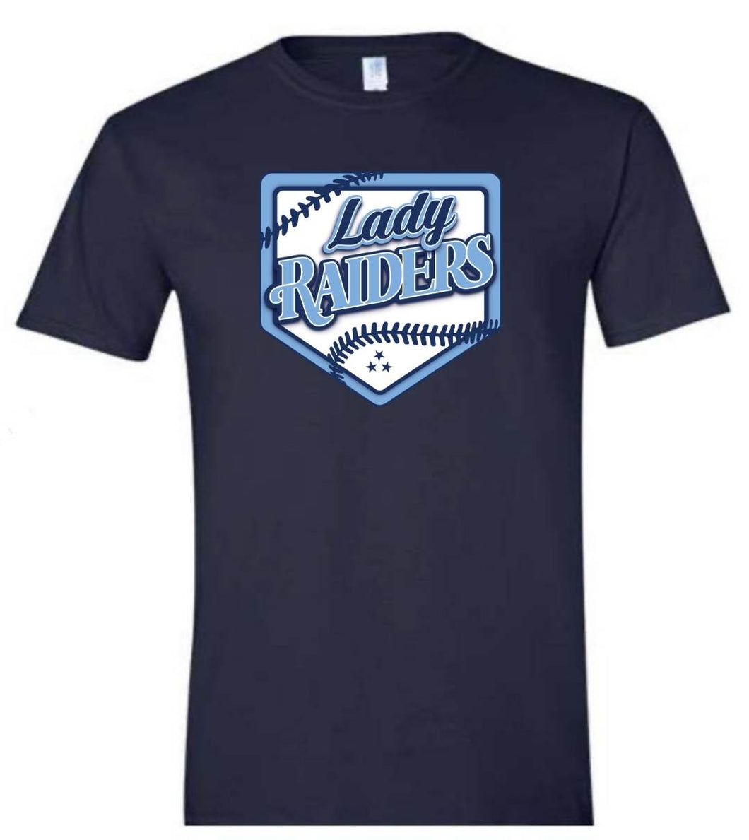 Gildan unisex tees with Lady Raiders logo