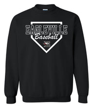 Load image into Gallery viewer, Gildan - Crewneck Sweatshirt with Eagleville Baseball Diamond logo
