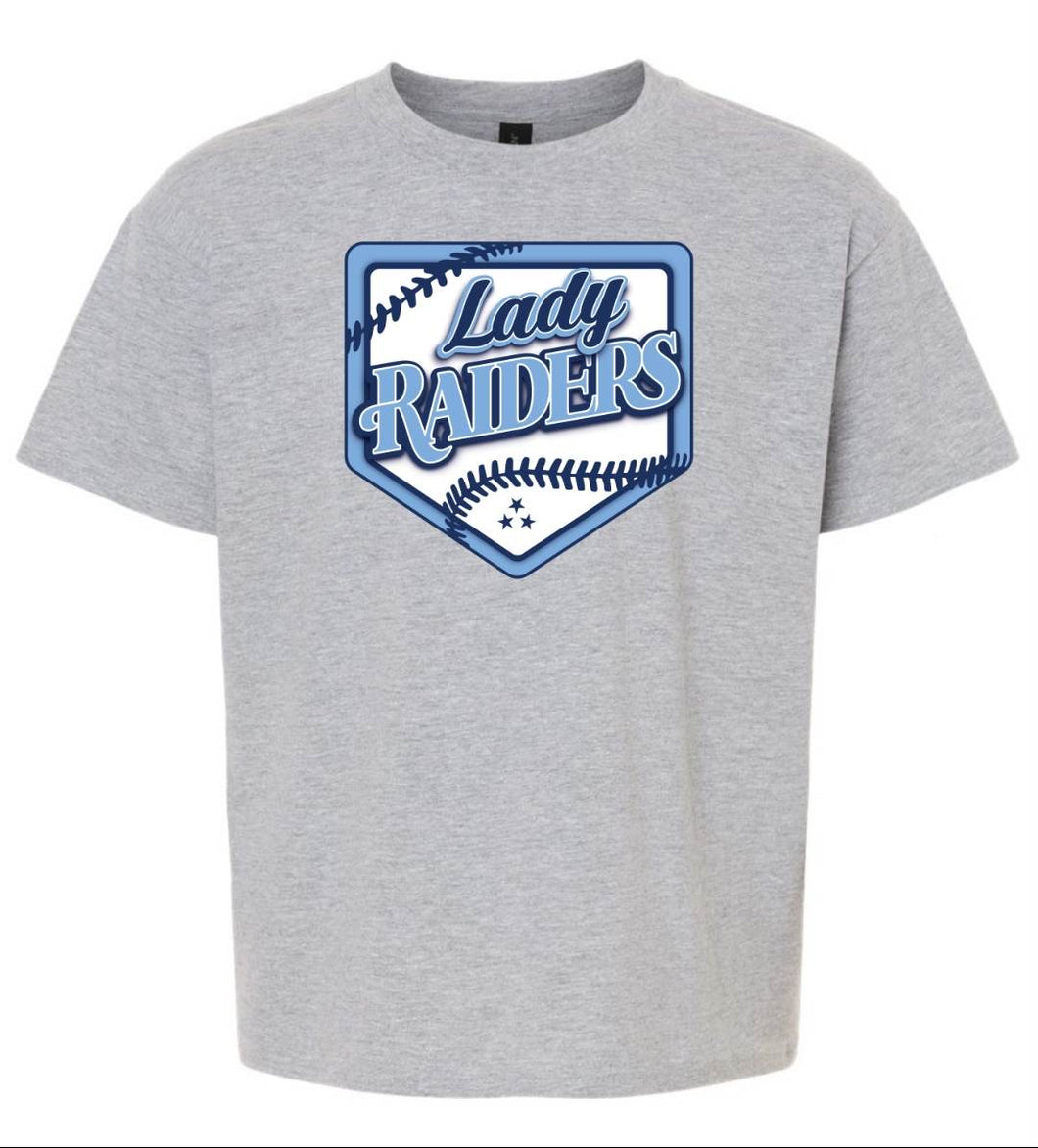 Gildan youth tees with Lady Raiders logo