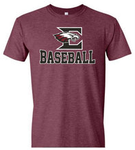 Load image into Gallery viewer, Gildan - Unisex adult tee with Eagleville Baseball logo
