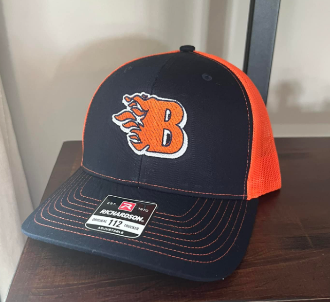 Richardson trucker cap with embroidered Blackman logo